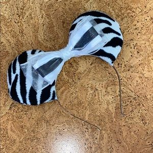 Disney Handmade Animal Kingdom Zebra Mickey Ears